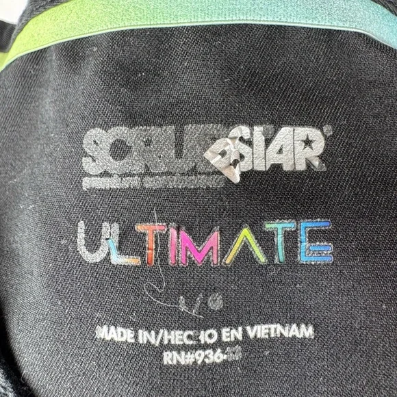 Scrubstar Black Women's Top Blouse w/ 3 Pockets - Picture 2 of 6